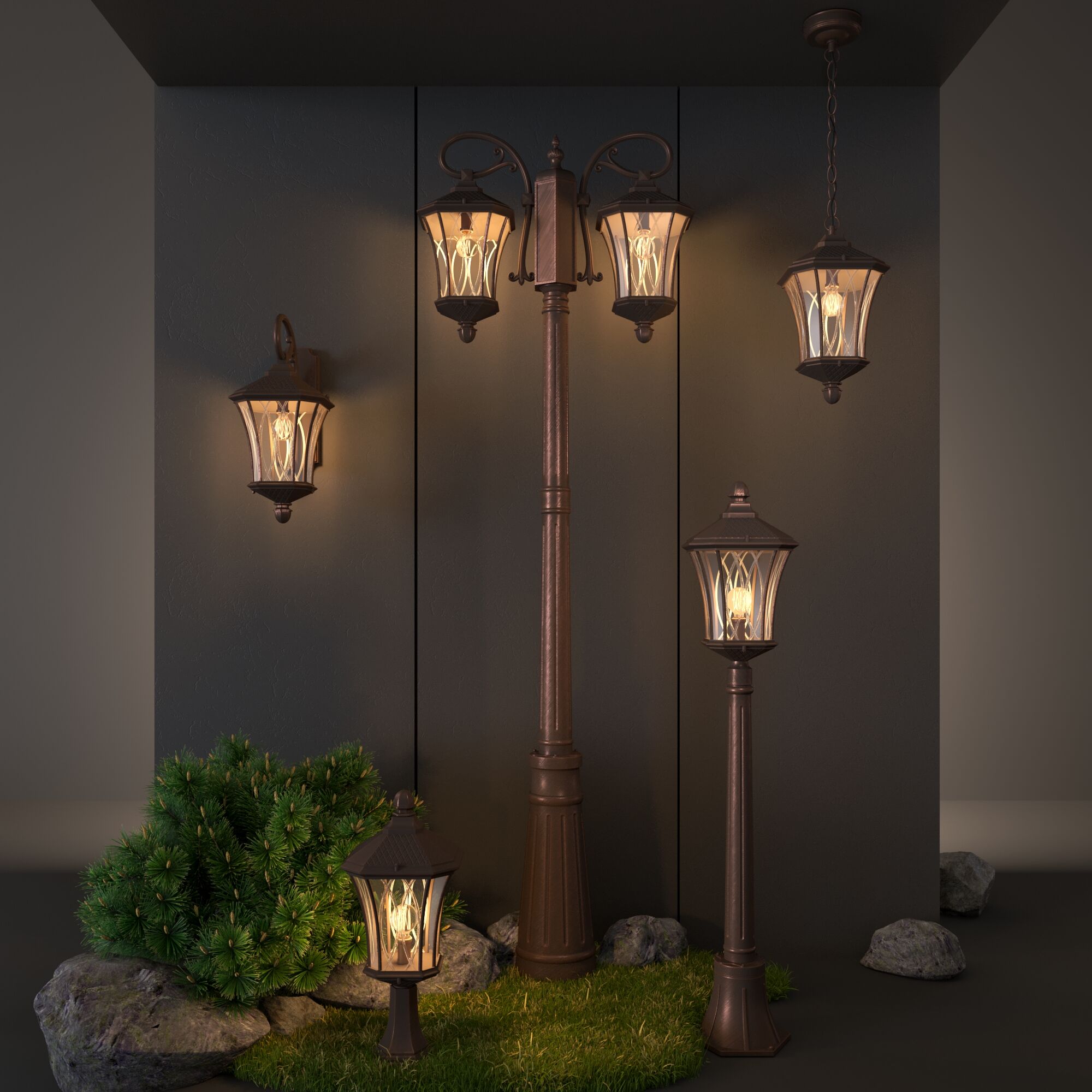 Уличный светильник Elektrostandard GLXT-1450F капучино