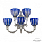 Бра Bohemia Ivele Crystal 7109B15/3+2/210 NW P1 U Clear-Blue/H-1H