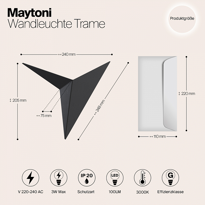 Бра Maytoni C808WL-L3B